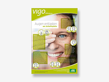 gesundes unternehmen - Poster Augen entlasten am Arbeitsplatz Poster Augen entlasten am Arbeitsplatz mit praktischen Tipps