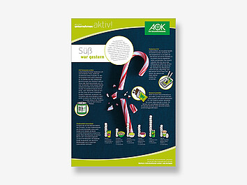 gesundes unternehmen - Poster Süß war gestern Poster Süß war gestern mit Ernährungstipps